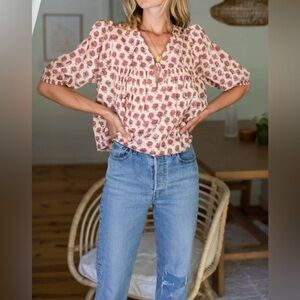 Emerson Fry India Collection | Isla Puff Top | size M/L